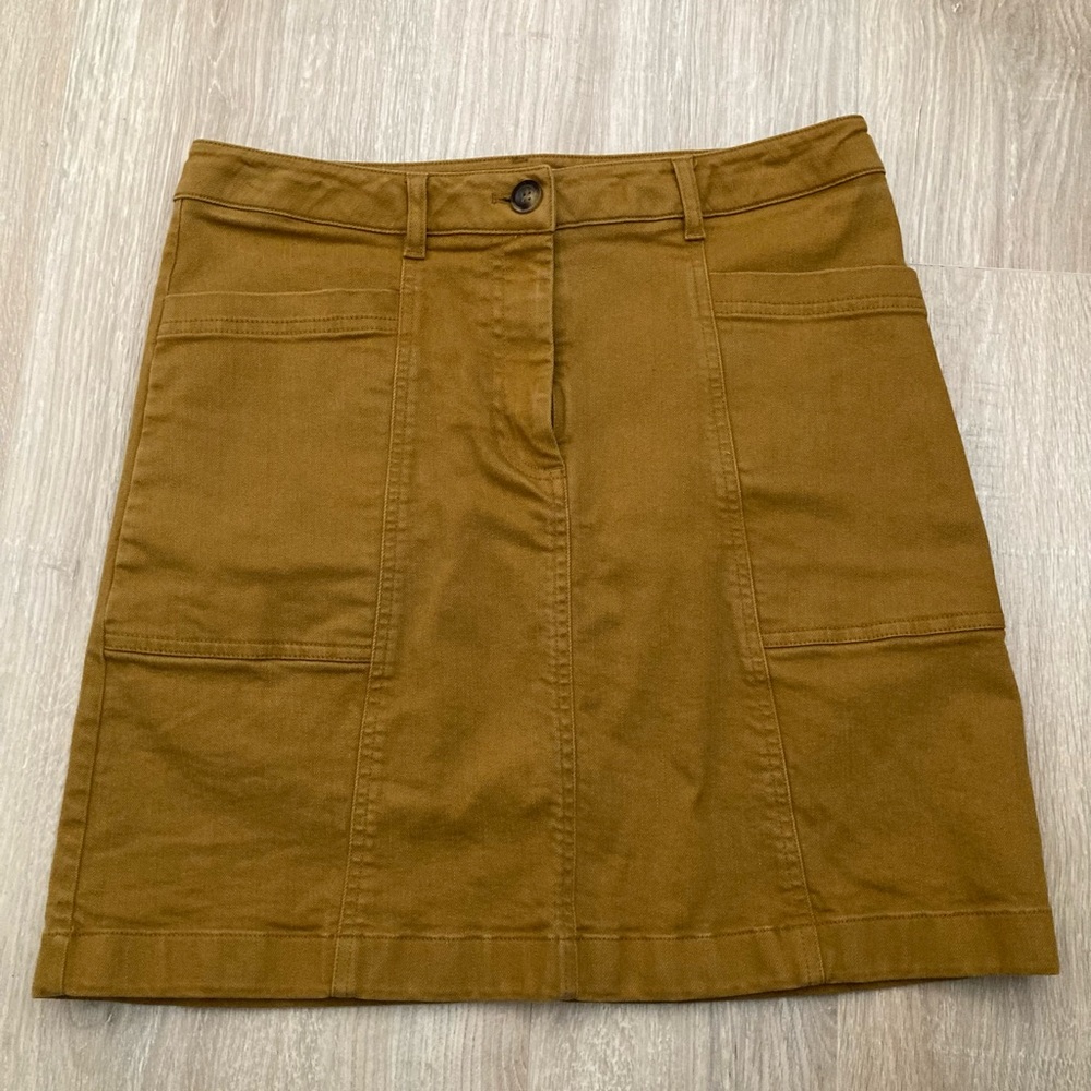 Boden Camel Color Jean Skirt - Size 8R